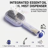 goobingoo Candy Color Air Cushion Hair Brush - Elastic Detangling Scalp Massage Paddle Comb