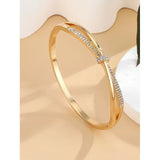 Crystal Bangle Bracelet — Elegant Daily Wear for Women