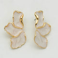 Maple Leaf Floral Earrings Colorful Elegant Nature Jewelry