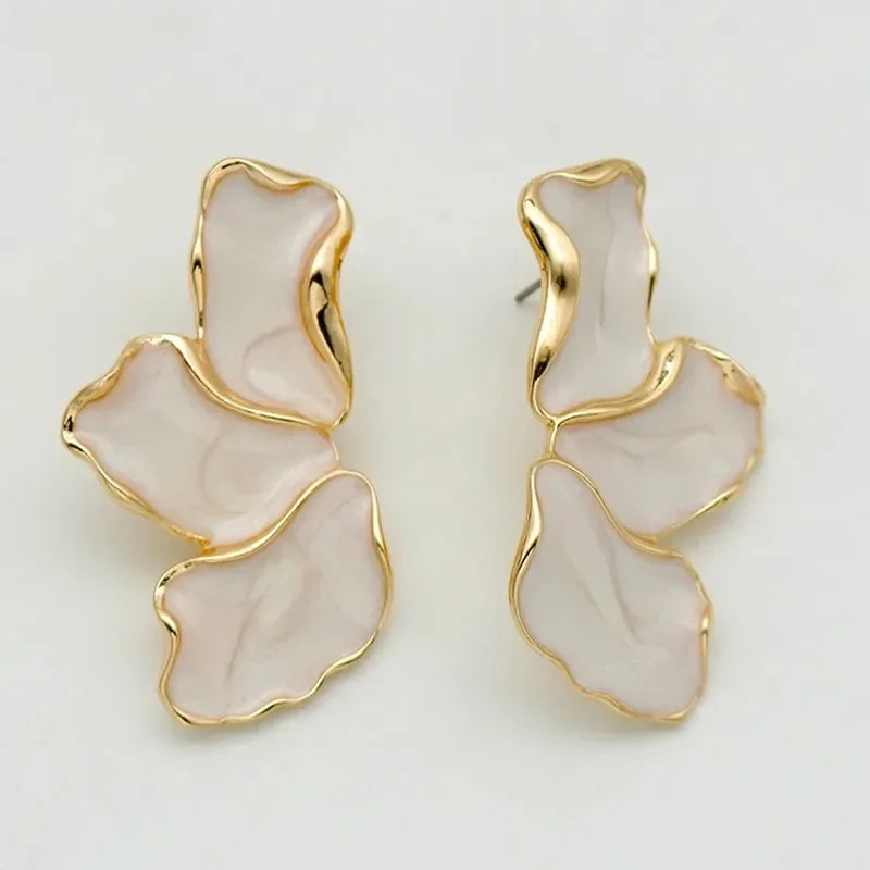 Maple Leaf Floral Earrings Colorful Elegant Nature Jewelry