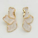 Maple Leaf Floral Earrings Colorful Elegant Nature Jewelry