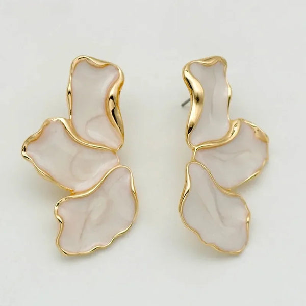 Maple Leaf Floral Earrings Colorful Elegant Nature Jewelry