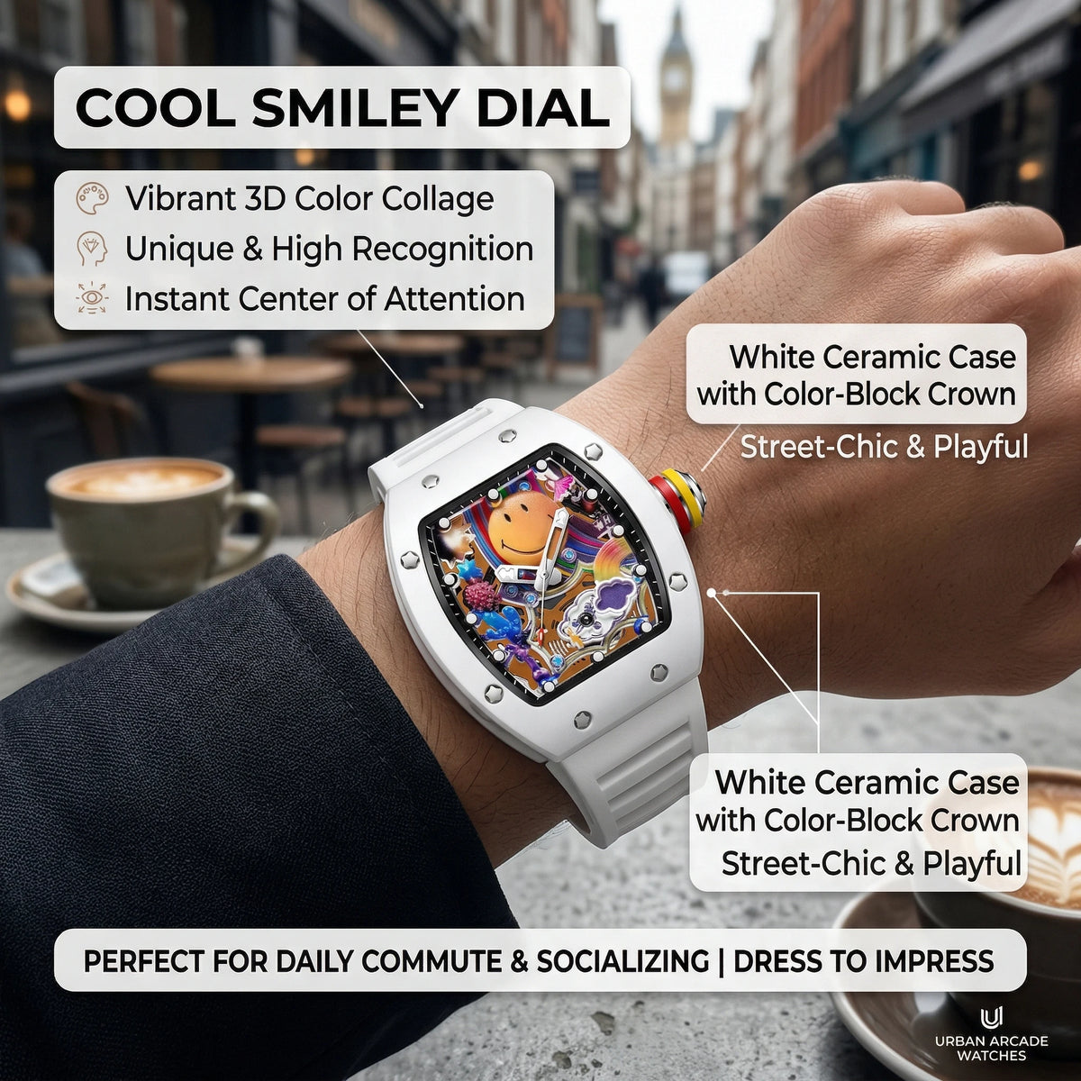 goobingoo Creative Astronaut Tonneau Sports Watch - Luxury Space Cartoon Quartz Timepiece goobingoo
