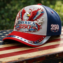 goobingoo 250th Anniversary Patriotic USA Eagle Cap - 1776-2026 Commemorative Baseball Hat