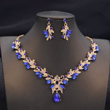 goobingoo Elegant Choker Necklace & Earrings Set - Luxury Bridal & Prom Jewelry