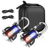 Mini COB LED Keychain Flashlight — USB Rechargeable, Waterproof EDC Light