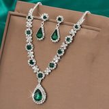 Luxury Crystal Droplet Jewelry Set for Wedding, Bridal & Evening Wear