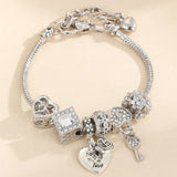 Beaded Love Family Charm Bracelet Trendy Gift Jewelry