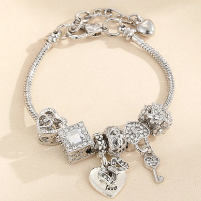 Beaded Love Family Charm Bracelet Trendy Gift Jewelry