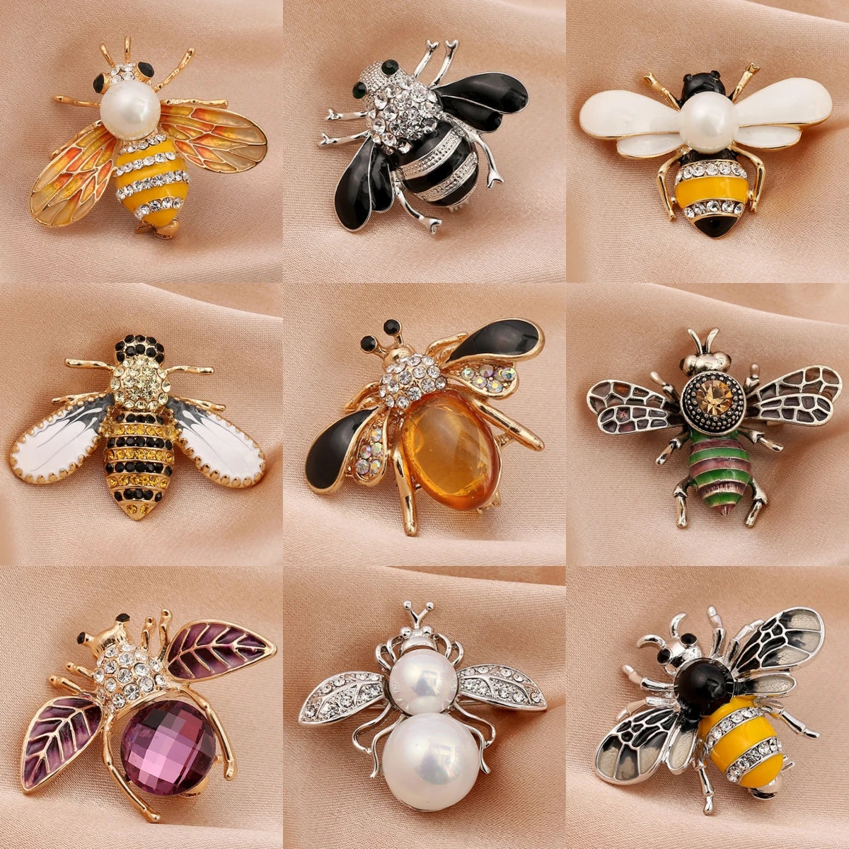 Pearl Bee Brooch Elegant Luxury Statement Pin