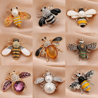 Pearl Bee Brooch Elegant Luxury Statement Pin