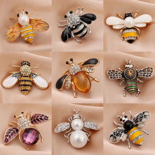 Pearl Bee Brooch Elegant Luxury Statement Pin