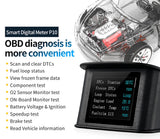 P10 Pro Head Up Display OBD2 Car Digital Speedometer Mileage & Temperature Gauge