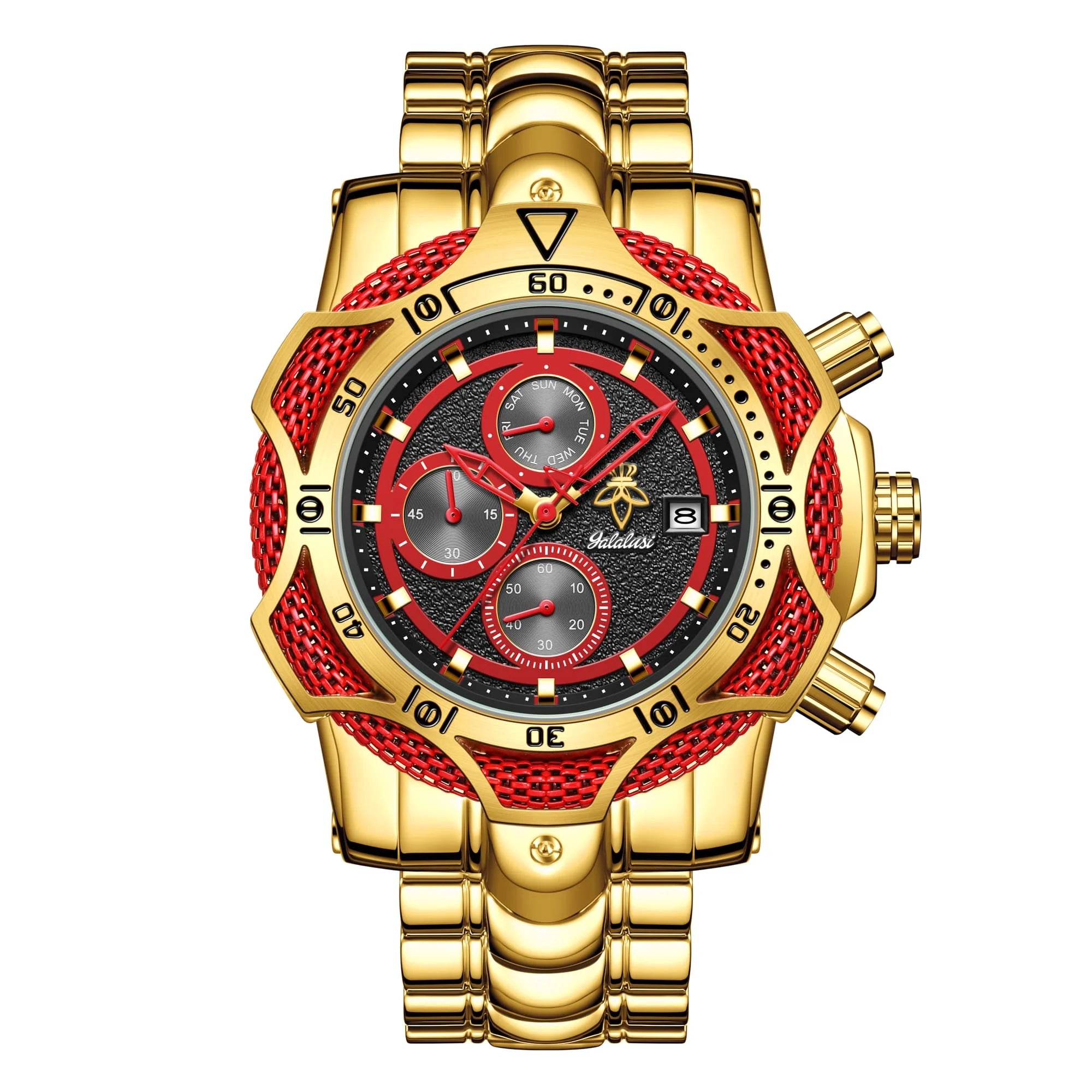 The Bold Gold & Crimson Red Watch That Instantly Upgrades Your Fit goobingoo