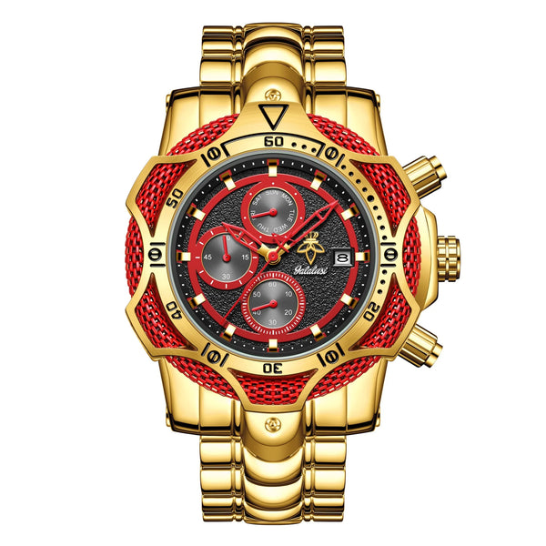 The Bold Gold & Crimson Red Watch That Instantly Upgrades Your Fit goobingoo