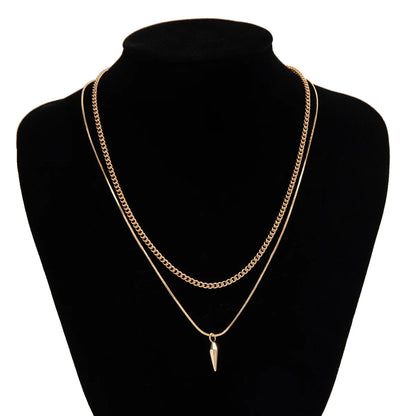 Men’s Punk Snake Chain Necklace Set Stainless Steel Cuban Choker