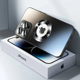 goobingoo Luxury Aluminum Metal Case - Magnetic Shockproof Matte Cover for iPhone