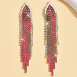 Long Tassel Drop Earrings — Statement Holiday Jewelry