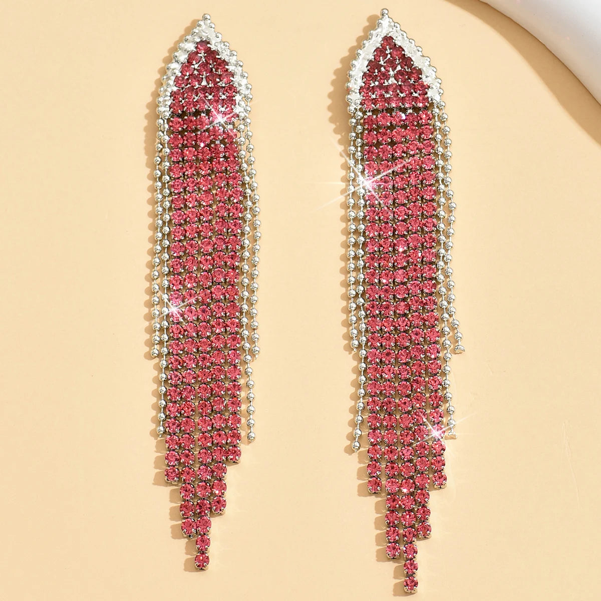 Long Tassel Drop Earrings — Statement Holiday Jewelry