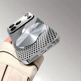 goobingoo Metal Mesh Glass iPhone Case - Electroplated Luxury Matte Shockproof Cover
