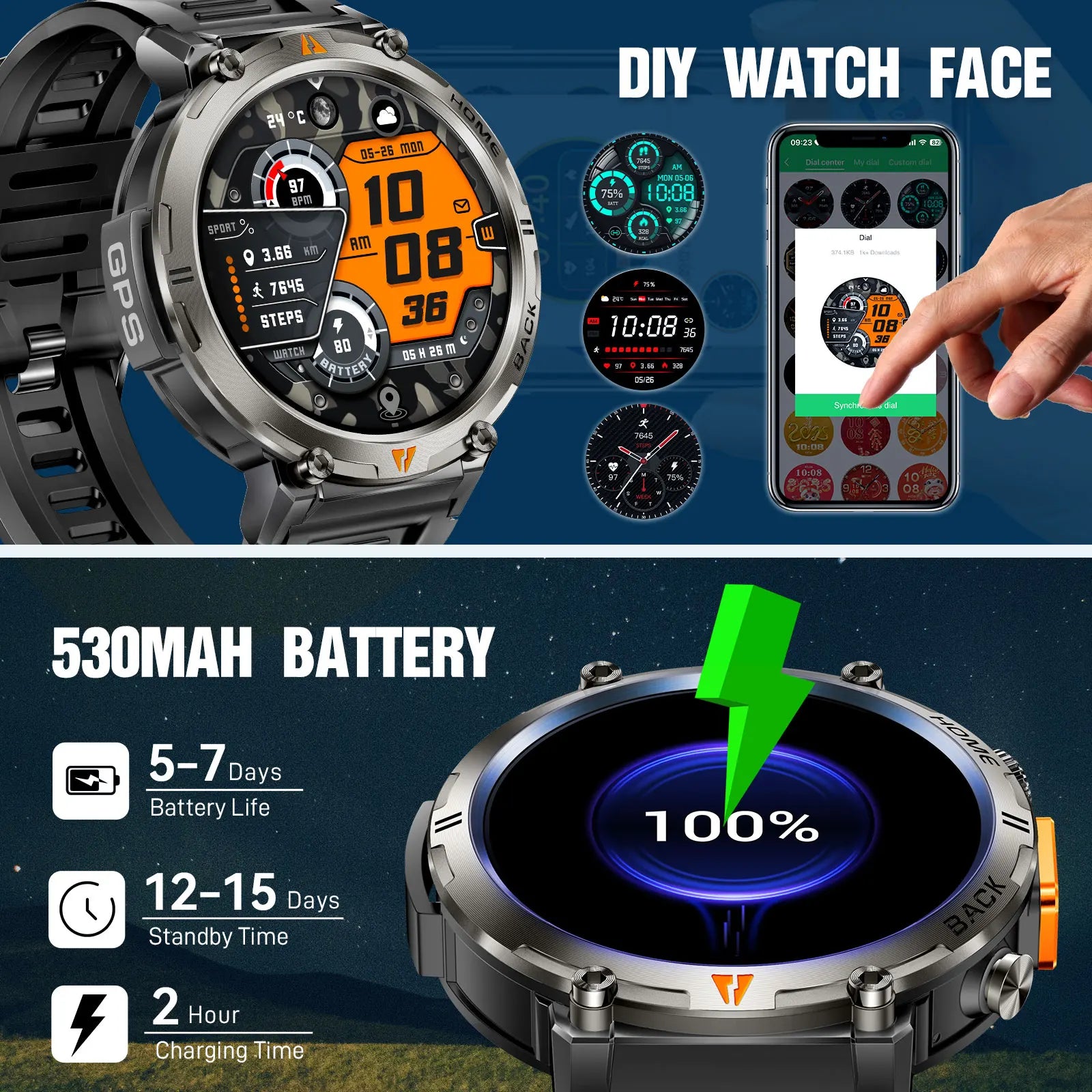 EIGIIS KE3 2025 New Bluetooth Call smartwatch for men Full Touch Screen With Health Monitor heart rate Flashlight Smart watch goobingoo