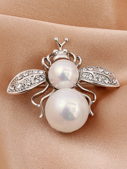 Pearl Bee Brooch Elegant Luxury Statement Pin