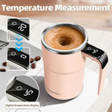 Automatic Self Stirring Mug Rechargeable Coffee Mixer Cup Stainless Steel
