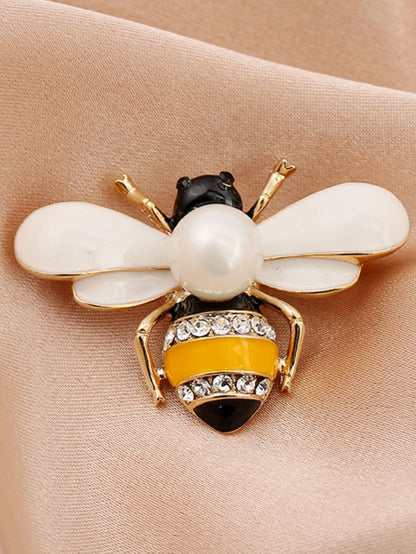 Pearl Bee Brooch Elegant Luxury Statement Pin