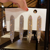 Long Tassel Drop Earrings — Statement Holiday Jewelry