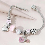 Beaded Love Family Charm Bracelet Trendy Gift Jewelry