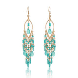 Bohemian Tassel Bead Earrings — Vintage Vacation Drop Earrings