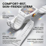 goobingoo Creative Astronaut Tonneau Sports Watch - Luxury Space Cartoon Quartz Timepiece