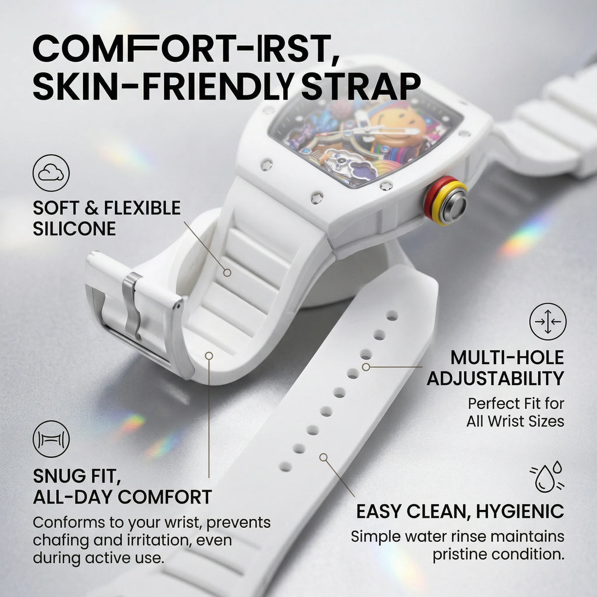 goobingoo Creative Astronaut Tonneau Sports Watch - Luxury Space Cartoon Quartz Timepiece goobingoo