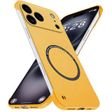 goobingoo Magnetic Slim Frameless iPhone Case - Ultra Thin Matte Shockproof Armor Cover with N52 MagSafe Ring