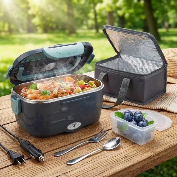 1.5L Electric Lunch Box Food Warmer Portable for Car & Home