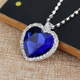 Heart of the Ocean Necklace — Crystal Pendant Inspired by Classic Cinema