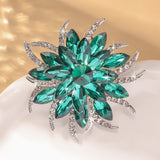 Eternal Flower Crystal Brooch — Luxury Statement Pin for Women