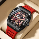 goobingoo Creative Astronaut Tonneau Sports Watch - Luxury Space Cartoon Quartz Timepiece