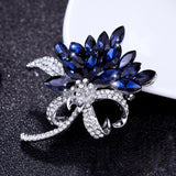 Trendy Flower Brooch Pin for Women Elegant Charm Chest Jewelry Gift