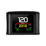 P10 Pro Head Up Display OBD2 Car Digital Speedometer Mileage & Temperature Gauge