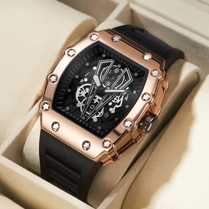 Foreign Trade Watch Large Dial For Men Quartz Waterproof Sport Square Luminous Watch For Men goobingoo