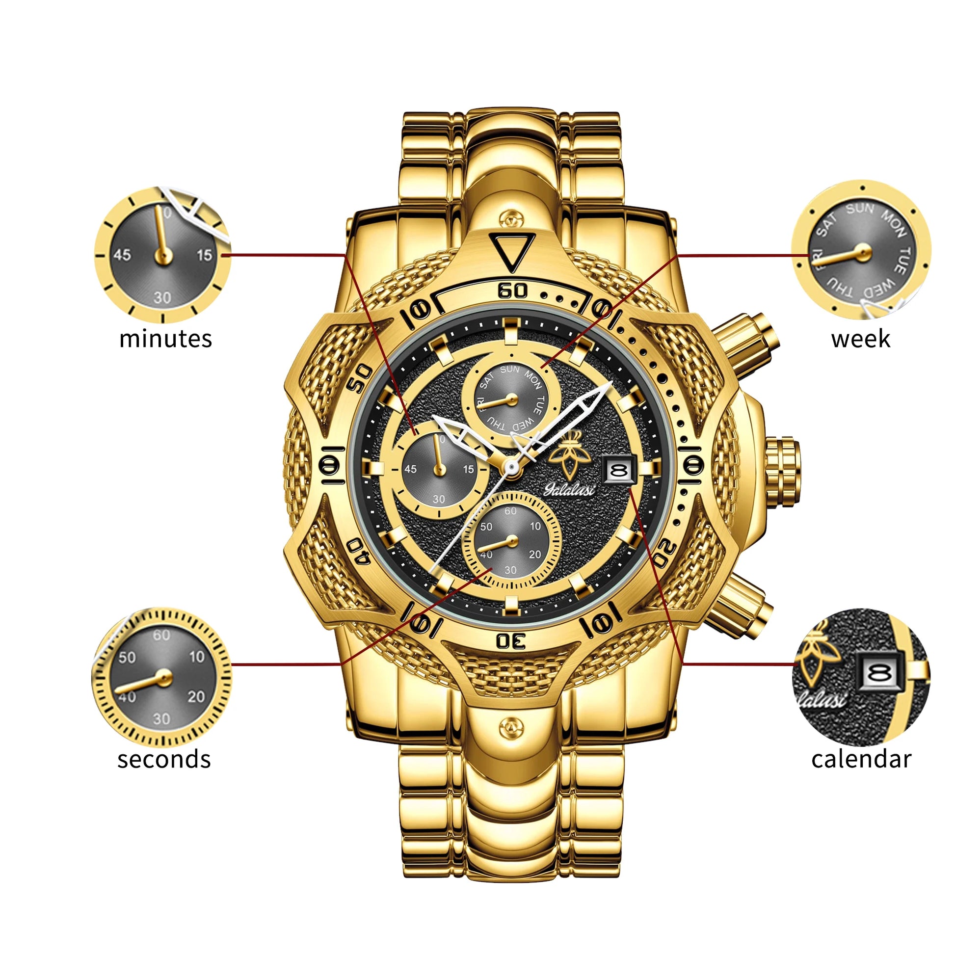 The Bold Gold & Crimson Red Watch That Instantly Upgrades Your Fit goobingoo