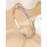 Crystal Bangle Bracelet — Elegant Daily Wear for Women