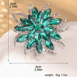 Eternal Flower Crystal Brooch — Luxury Statement Pin for Women