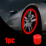 Luminous Tire Valve Caps Glow Wheel Stem Caps for Car & Bike