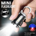 Mini COB LED Keychain Flashlight — USB Rechargeable, Waterproof EDC Light