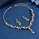 Elegant Women’s Choker Necklace & Earrings Set for Wedding & Prom