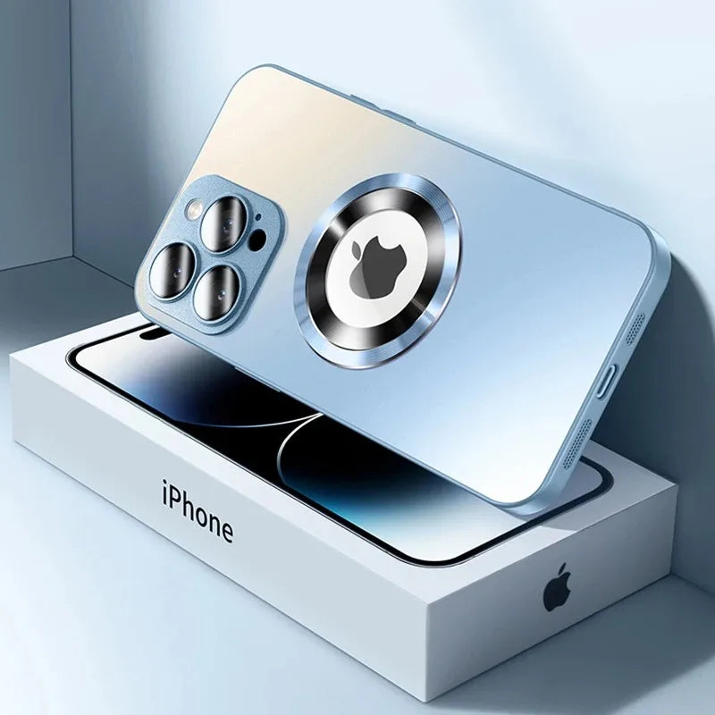 Luxury Matte Magnetic MagSafe Case for iPhone – Shockproof Slim Cover goobingoo