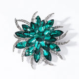 Eternal Flower Crystal Brooch — Luxury Statement Pin for Women