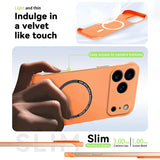 goobingoo Magnetic Slim Frameless iPhone Case - Ultra Thin Matte Shockproof Armor Cover with N52 MagSafe Ring